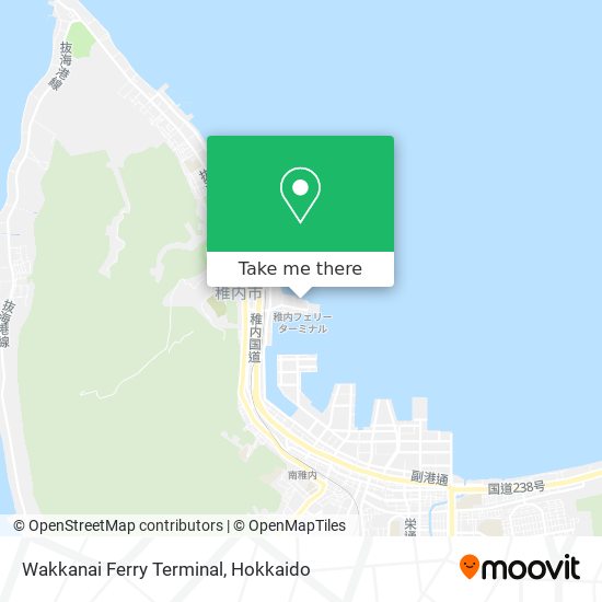 Wakkanai Ferry Terminal map