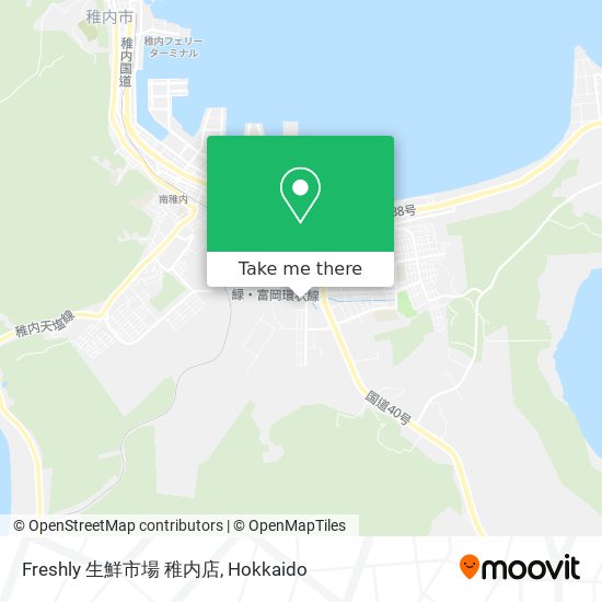 Freshly 生鮮市場 稚内店 map