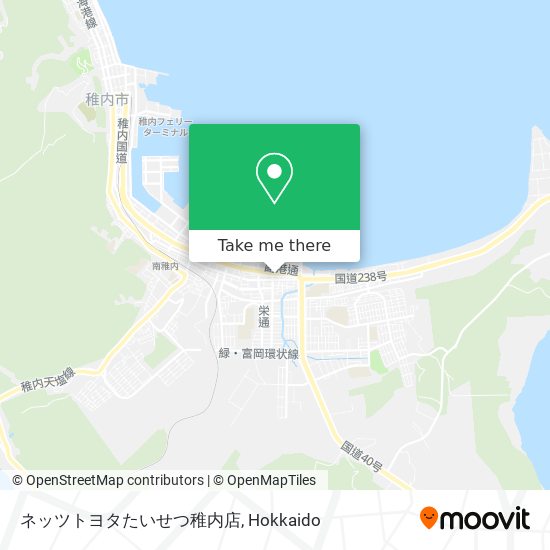 ネッツトヨタたいせつ稚内店 map