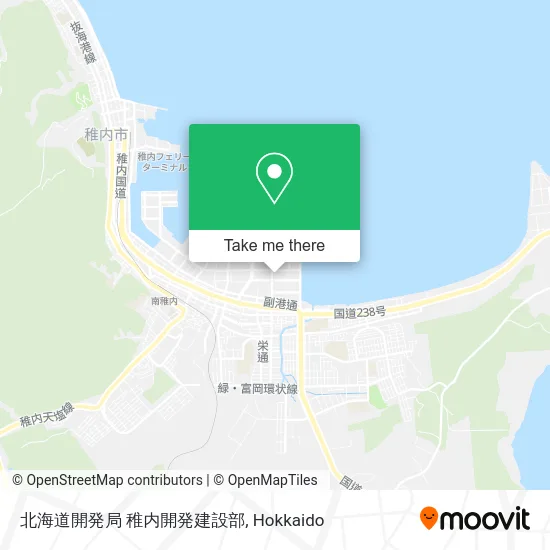 Hokkaido Development Bureau Wakkanai Development Construction Department map