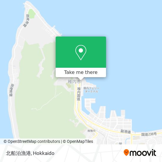 北船泊漁港 map