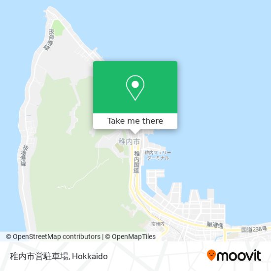 稚内市営駐車場 map