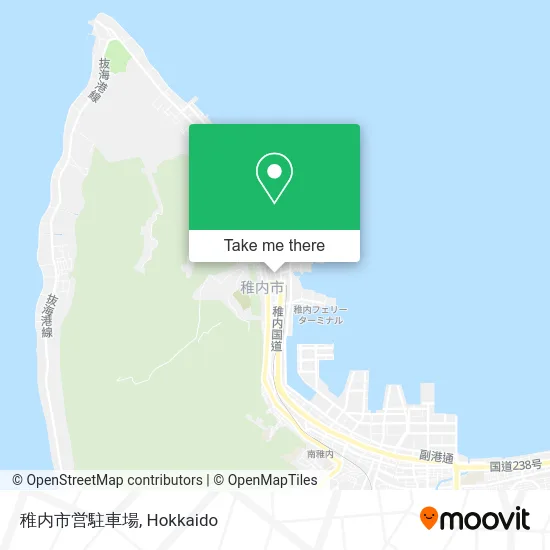 Wakkanai City Parking Lot map