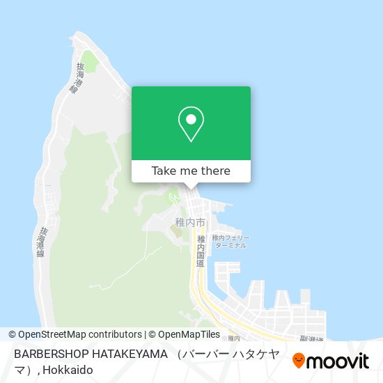 BARBERSHOP HATAKEYAMA （バーバー ハタケヤマ） map