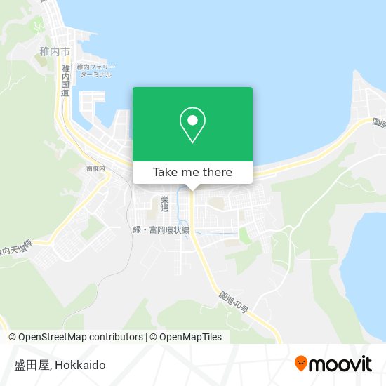 盛田屋 map
