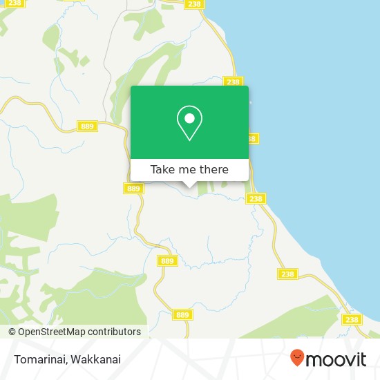 Tomarinai map