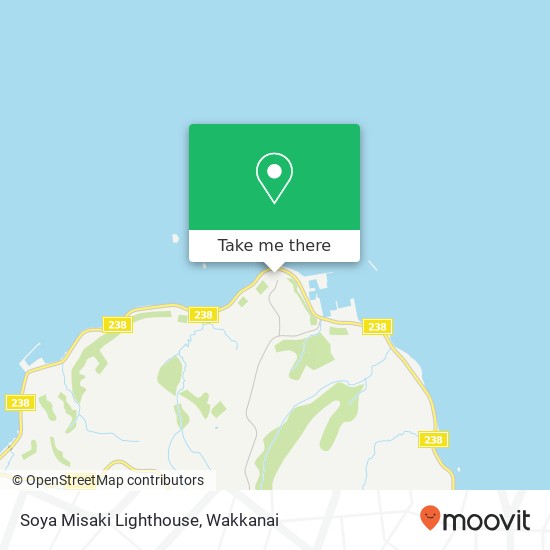 Soya Misaki Lighthouse map