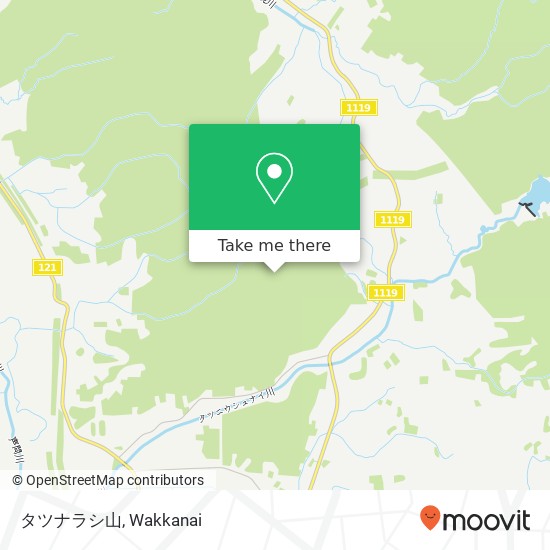 タツナラシ山 map