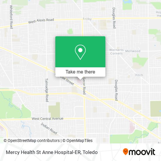 Mapa de Mercy Health St Anne Hospital-ER