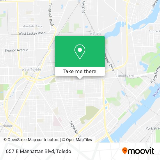 Mapa de 657 E Manhattan Blvd