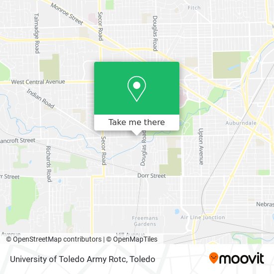 Mapa de University of Toledo Army Rotc