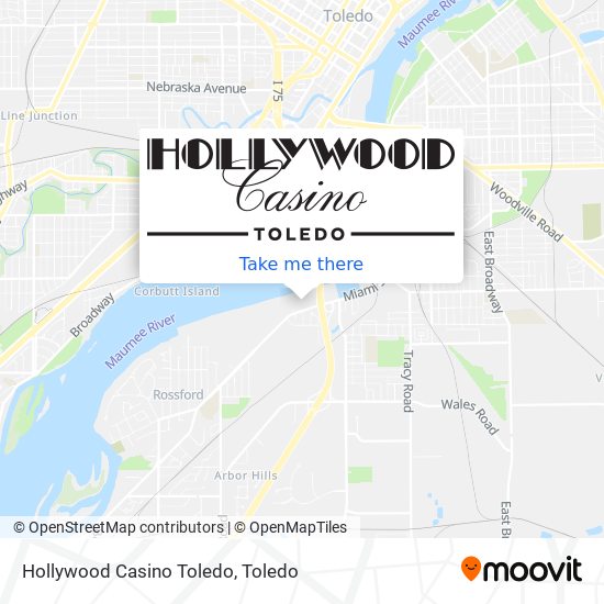 Hollywood Casino Toledo map