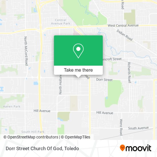 Mapa de Dorr Street Church Of God