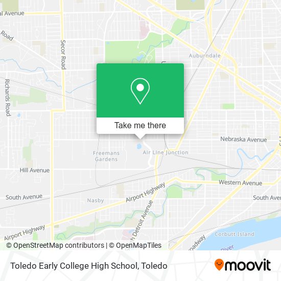 Toledo Early College High School map
