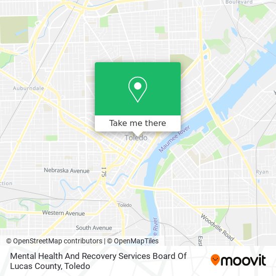 Mental Health And Recovery Services Board Of Lucas County map