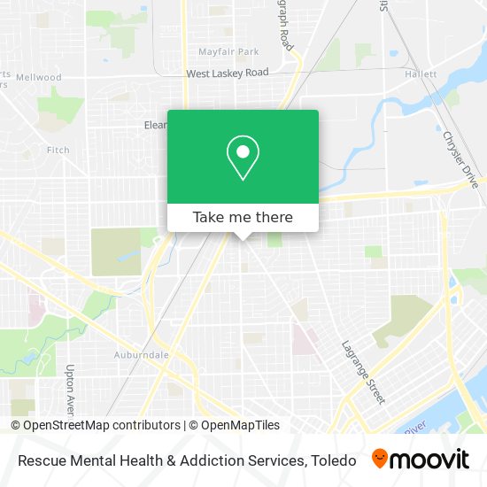 Rescue Mental Health & Addiction Services map