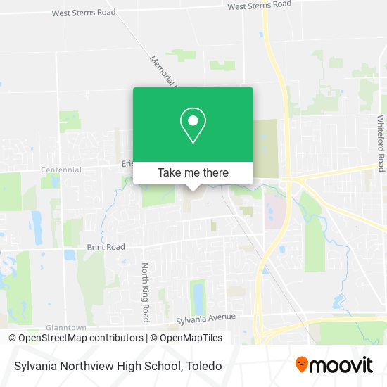 Sylvania Northview High School map