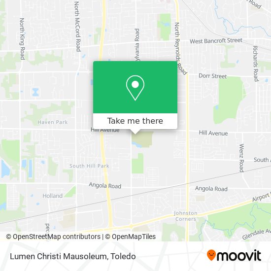 Lumen Christi Mausoleum map