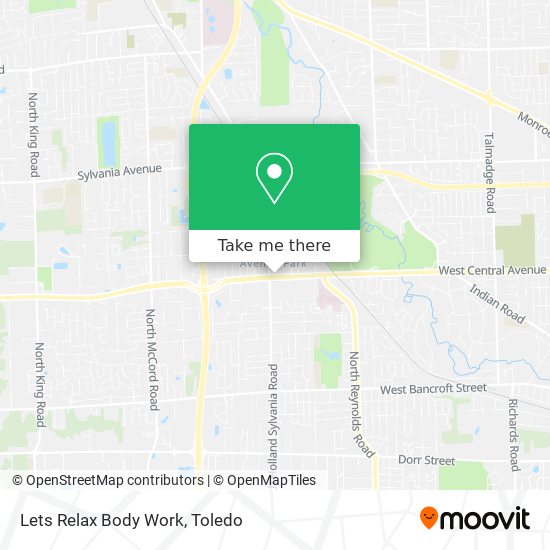 Mapa de Lets Relax Body Work