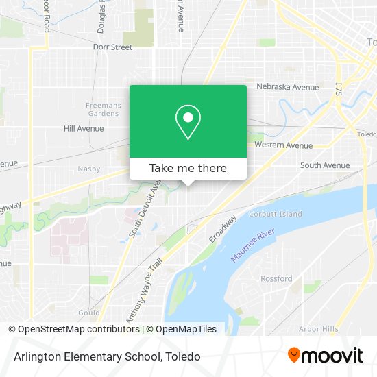 Arlington Elementary School map