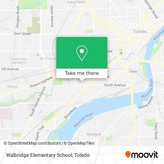 Walbridge Elementary School map