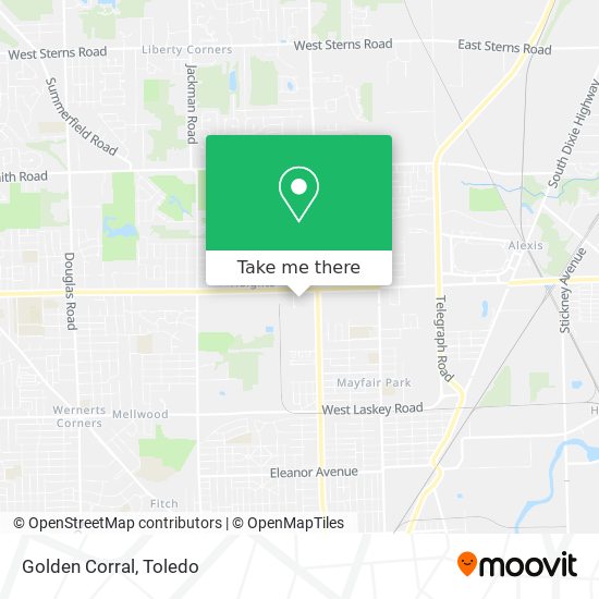 Mapa de Golden Corral