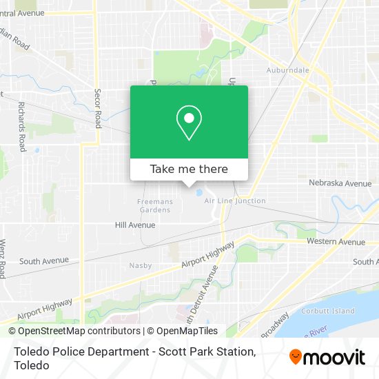 Mapa de Toledo Police Department - Scott Park Station