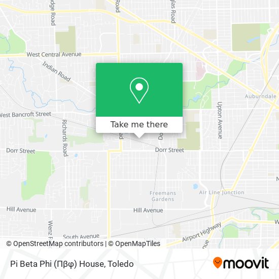 Pi Beta Phi (Πβφ) House map
