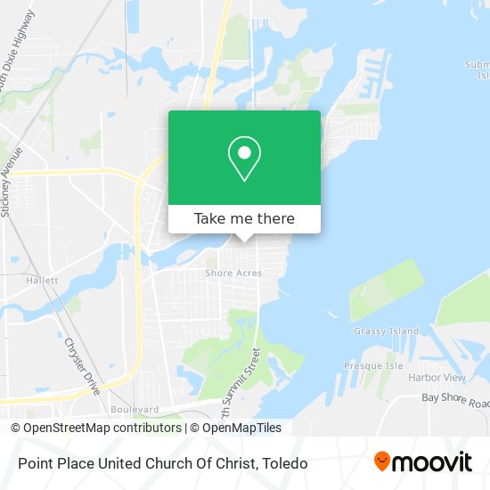 Point Place United Church Of Christ map