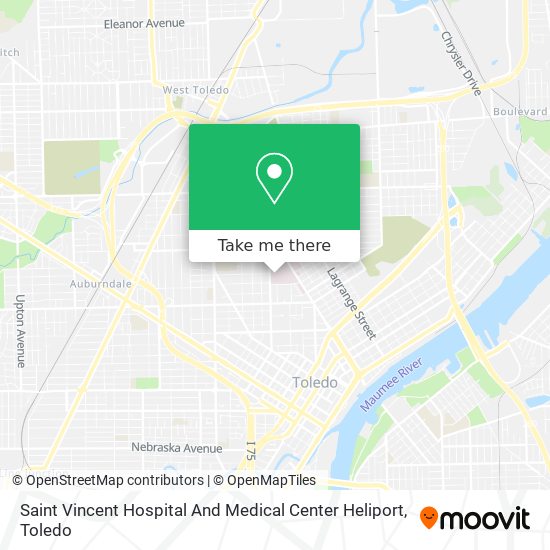 Mapa de Saint Vincent Hospital And Medical Center Heliport