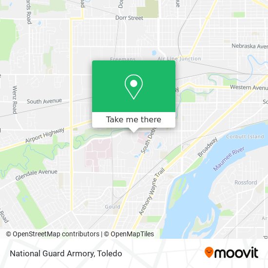 National Guard Armory map