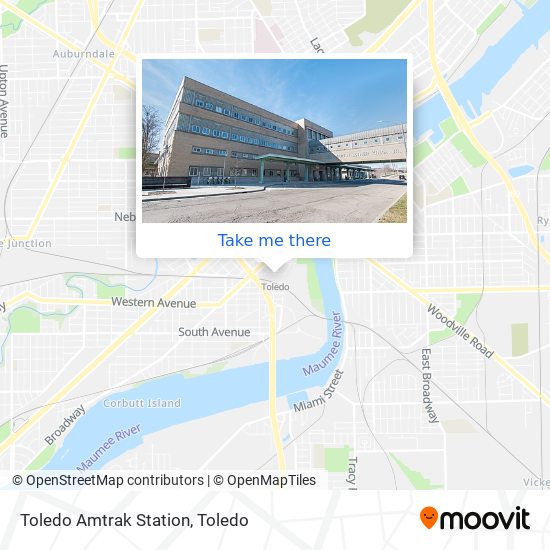 Toledo Amtrak Station map