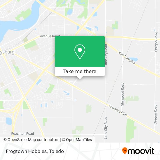 Frogtown Hobbies map