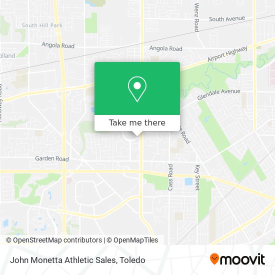 John Monetta Athletic Sales map