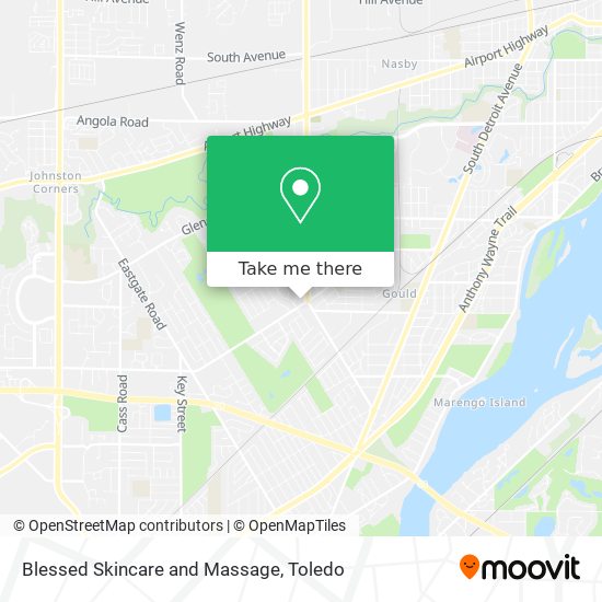 Mapa de Blessed Skincare and Massage