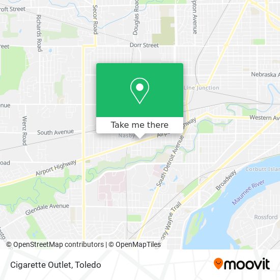 Mapa de Cigarette Outlet