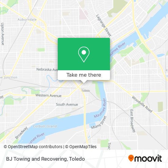 BJ Towing and Recovering map