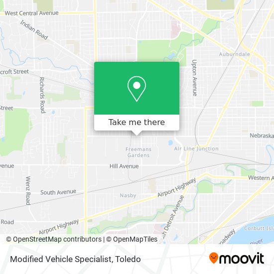 Mapa de Modified Vehicle Specialist
