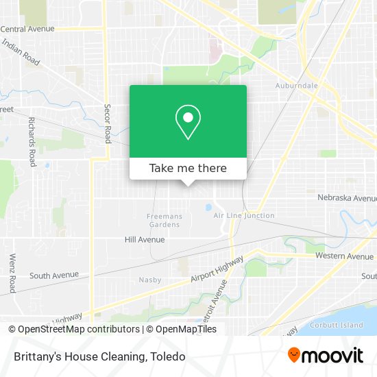 Brittany's House Cleaning map