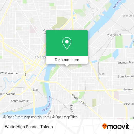 Waite High School map