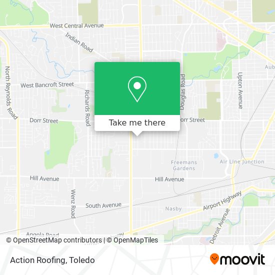 Mapa de Action Roofing