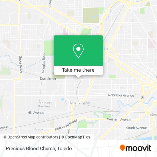 Mapa de Precious Blood Church