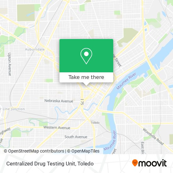 Centralized Drug Testing Unit map