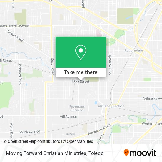 Moving Forward Christian Ministries map