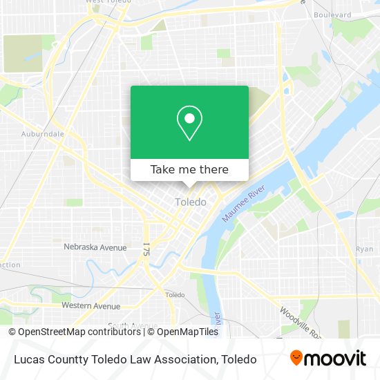 Lucas Countty Toledo Law Association map