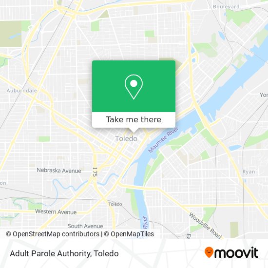 Adult Parole Authority map