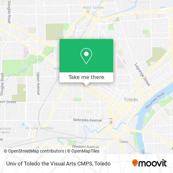 Univ of Toledo the Visual Arts CMPS map