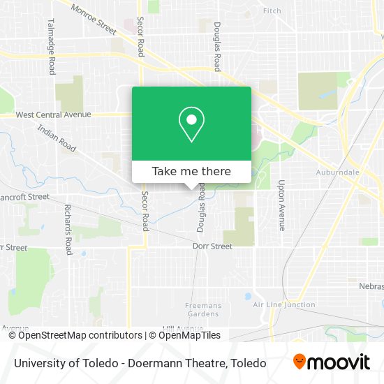 University of Toledo - Doermann Theatre map