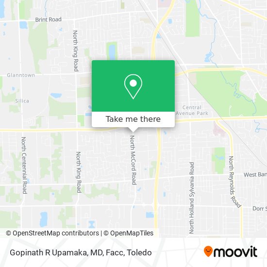 Mapa de Gopinath R Upamaka, MD, Facc