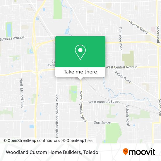 Woodland Custom Home Builders map